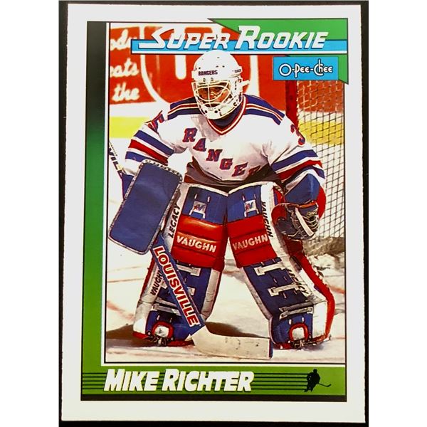 1991-92 O-PEE-CHEE MIKE RICHTER (HOF) ROOKIE CARD