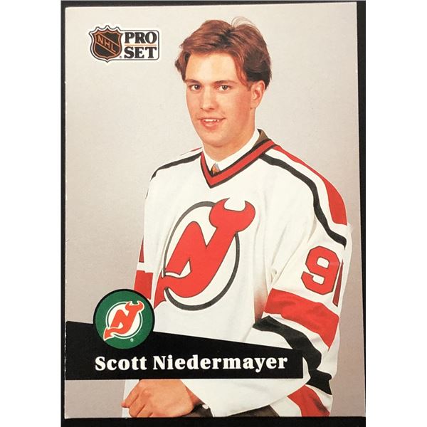 1991-92 PRO SET SCOTT NIEDERMAYER (HOF) ROOKIE CARD