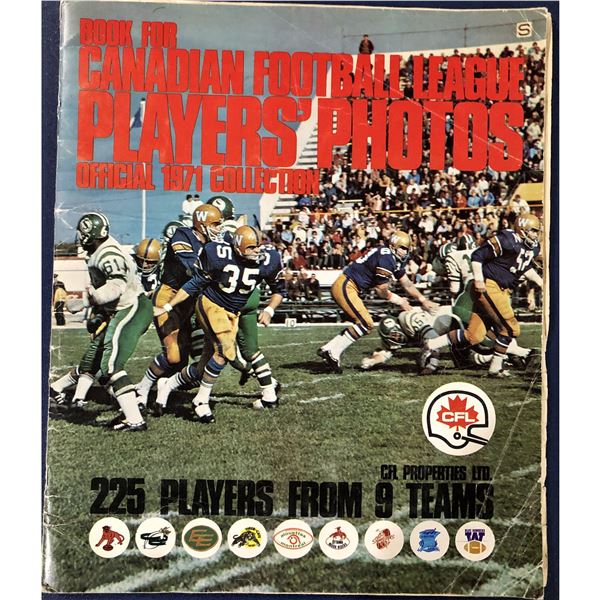 1971 CFL STICKERS SET WITH ALBUM