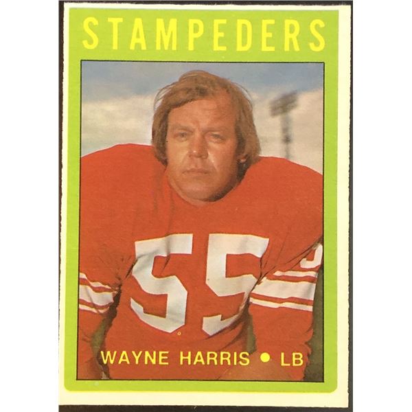 1972 O-PEE-CHEE WAYNE HARRIS (HOF)