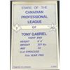 Image 2 : 1981 JOGO CFL TONY GABRIEL (HOF)