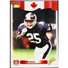 Image 1 : 1991 AW SPORTS CFL ROCKET ISMAIL ROOKIE CARD