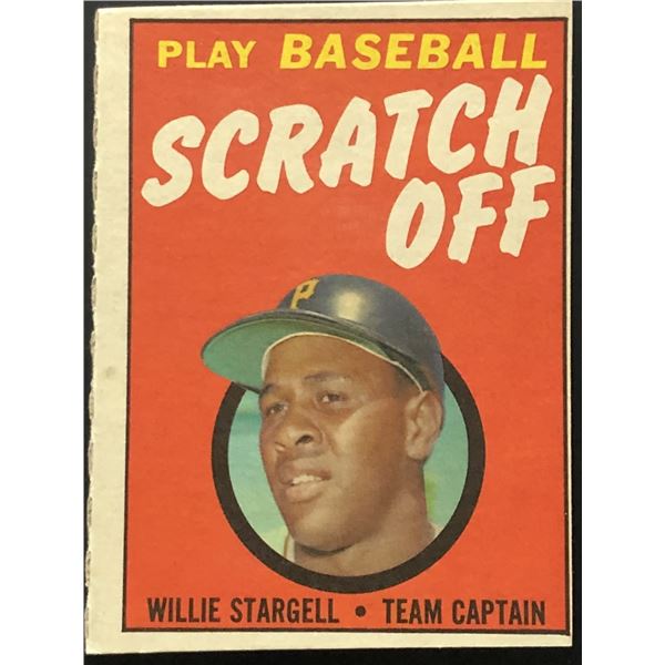 1970 TOPPS WILLIE STARGELL (HOF) SCRATCH OFF