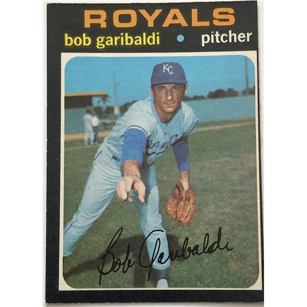 1971 O-PEE-CHEE HI NUMBERS BOB GARIBALDI ROOKIE CARD