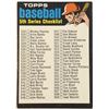 Image 1 : 1971 TOPPS 5th SERIES CHECKLIST