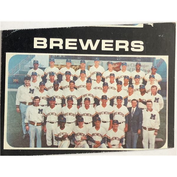 1971 TOPPS HI NUMBERS MILWAUKEE BREWERS
