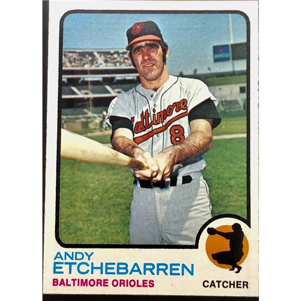 1973 TOPPS HI NUMBERS ANDY ETCHEBARREN