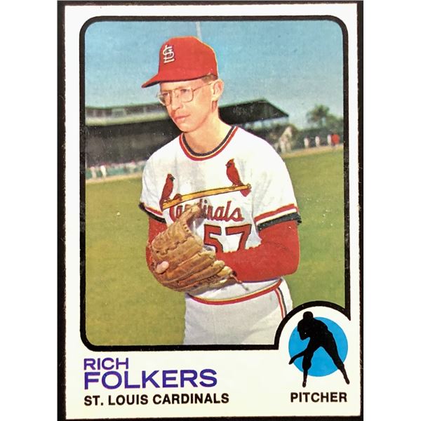 1973 TOPPS HI NUMBERS RICH FOLKERS
