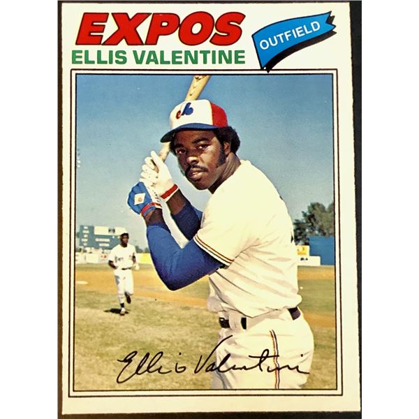 1977 O-PEE-CHEE ELLIS VALENTINE ROOKIE CARD