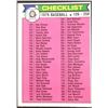 Image 1 : 1979 O-PEE-CHEE CHECKLIST 126-250