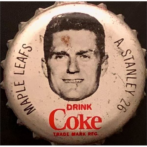 1964-65 COCA COLA NHL CAP - ALLAN STANLEY (HOF)