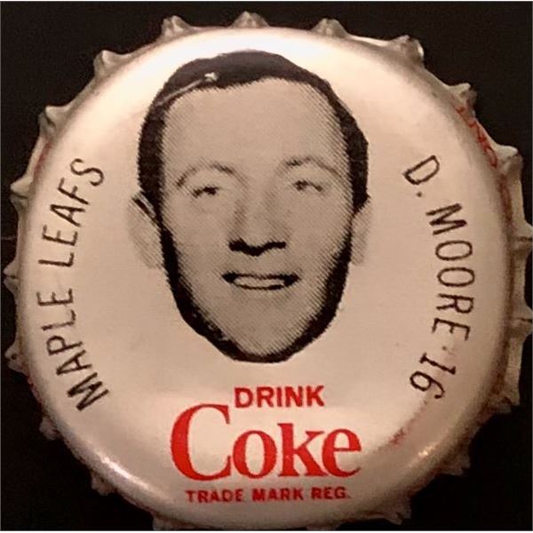 1964-65 COCA COLA NHL CAP - DICKIE MOORE (HOF)