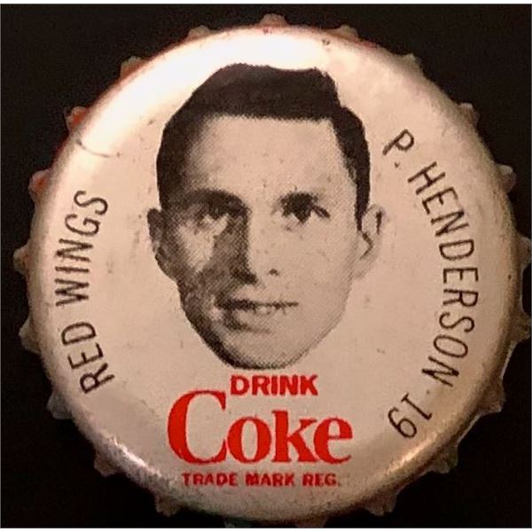 1964-65 COCA COLA NHL CAP - PAUL HENDERSON