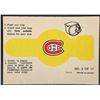 Image 1 : 1973-74 O-PEE-CHEE MONTREAL CANADIENS - RING INSERT