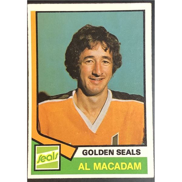 1974-75 O-PEE-CHEE AL MacADAM ROOKIE CARD