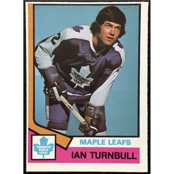1974-75 O-PEE-CHEE IAN TURNBULL ROOKIE CARD