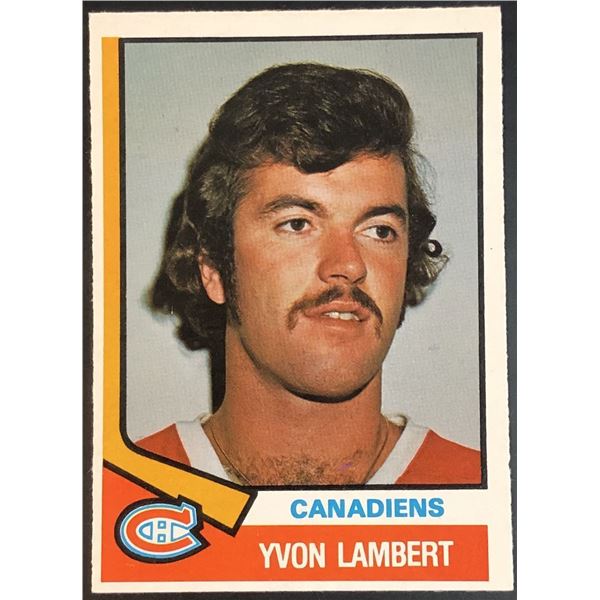 1974-75 O-PEE-CHEE YVON LAMBERT ROOKIE CARD