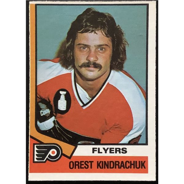 1974-75 O-PEE-CHEE OREST KINDRACHUK ROOKIE CARD