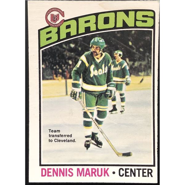 1976-77 O-PEE-CHEE DENNIS MARUK ROOKIE CARD