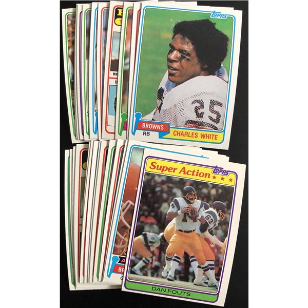 1981 TOPPS FOOTBALL COLLECTION - 25 CARDS