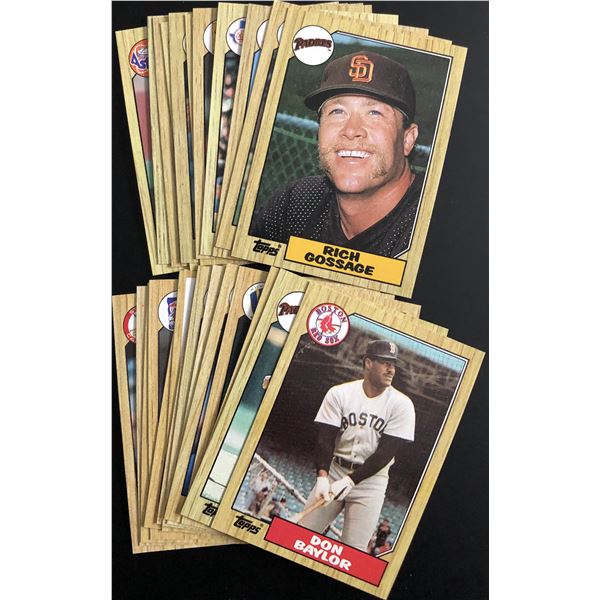 1987 TOPPS BASEBALL COLLECTION - 25 CARDS