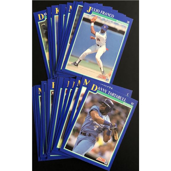1991 SCORE BASEBALL - 25 CARDS
