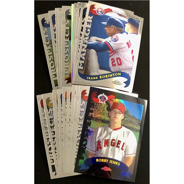 2002 TOPPS CHROME BASEBALL COLLECTION - 20 CARDS
