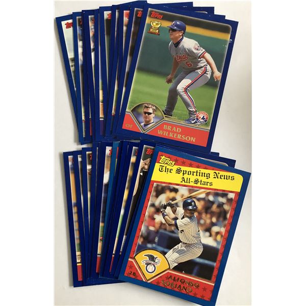 2003 TOPPS BASEBALL COLLECTION - 25 CARDS