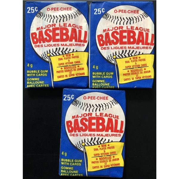 1983 O-PEE-CHEE BASEBALL WAX PACKS (3)