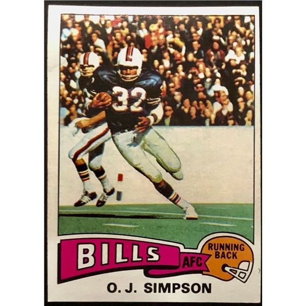 1975 TOPPS O.J. SIMPSON (HOF)