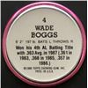 Image 2 : 1988 TOPPS BASEBALL COINS - WADE BOGGS (HOF)