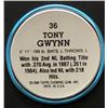 Image 2 : 1988 TOPPS BASEBALL COINS - TONY GWYNN (HOF)
