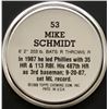 Image 2 : 1988 TOPPS BASEBALL COINS - MIKE SCHMIDT (HOF)
