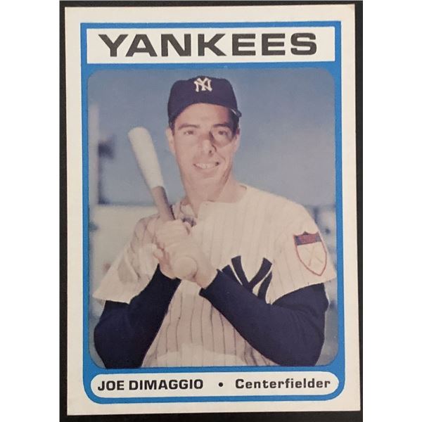 1972 BOWERY BANK JOE DIMAGGIO (HOF)