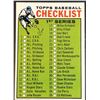 Image 1 : 1964 TOPPS BASEBALL 1st SERIES CHECKLIST