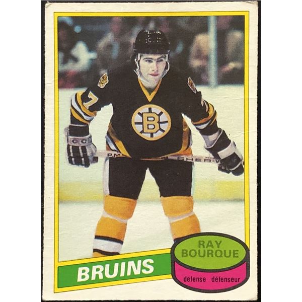 1980-81 O-PEE-CHEE RAY BOURQUE (HOF) ROOKIE CARD
