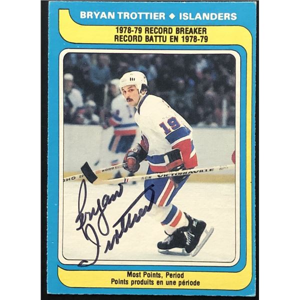 1979-80 O-PEE-CHEE BRYAN TROTTIER (HOF) - SIGNED