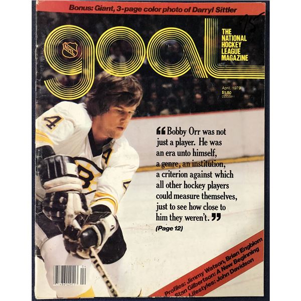 1979 NHL GOAL MAGAZINE - BOBBY ORR (HOF)