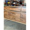 Image 4 : Mid Century 9 Drawer Dresser - Approx: 62 x17 & 31"T