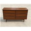 Image 2 : Mid Century 6 Drawer Dresser - Approx: 52 x 17 & 30"T