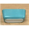 Image 3 : 2 Turquoise Blue Pyrex Fridge Leftover Dishes with Lids