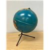 Image 4 : 8" Tin Litho Replogle Globe on Tripod Base (about 11" total height)