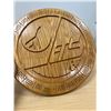 Image 1 : Custom Made Winnipeg Jets Cribbage Crib Board - nicely done - approx: 15.5"