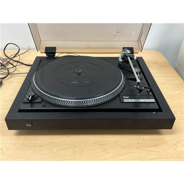 Dual CS 505-2 Turntable Record Player - powers and spins - no guarantees - see photos
