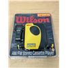 Image 1 : Wilson AM/FM Stereo Cassette Player with Watch - Looks new old stock