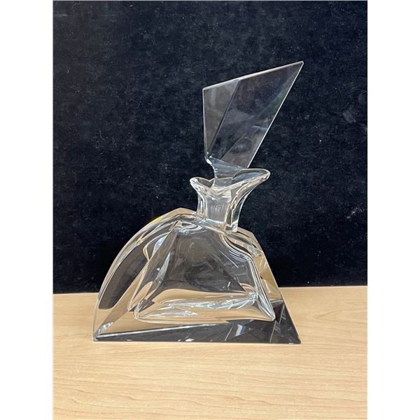 Unusual Art Glass Decanter Approx: 9"T 7"W