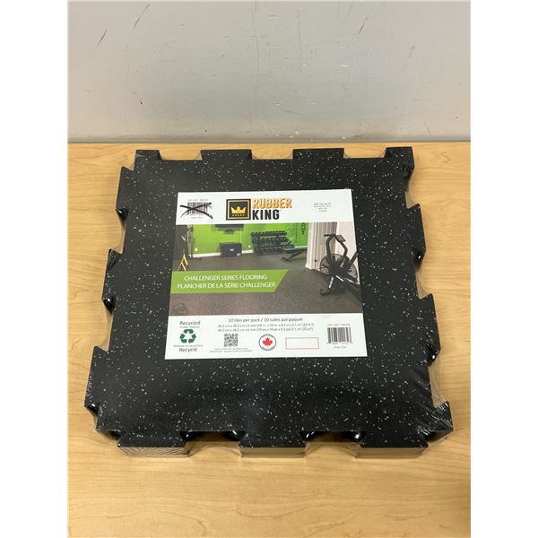 Rubber King Challenger Series Floor Tiles 10 pack - see photos for size and details