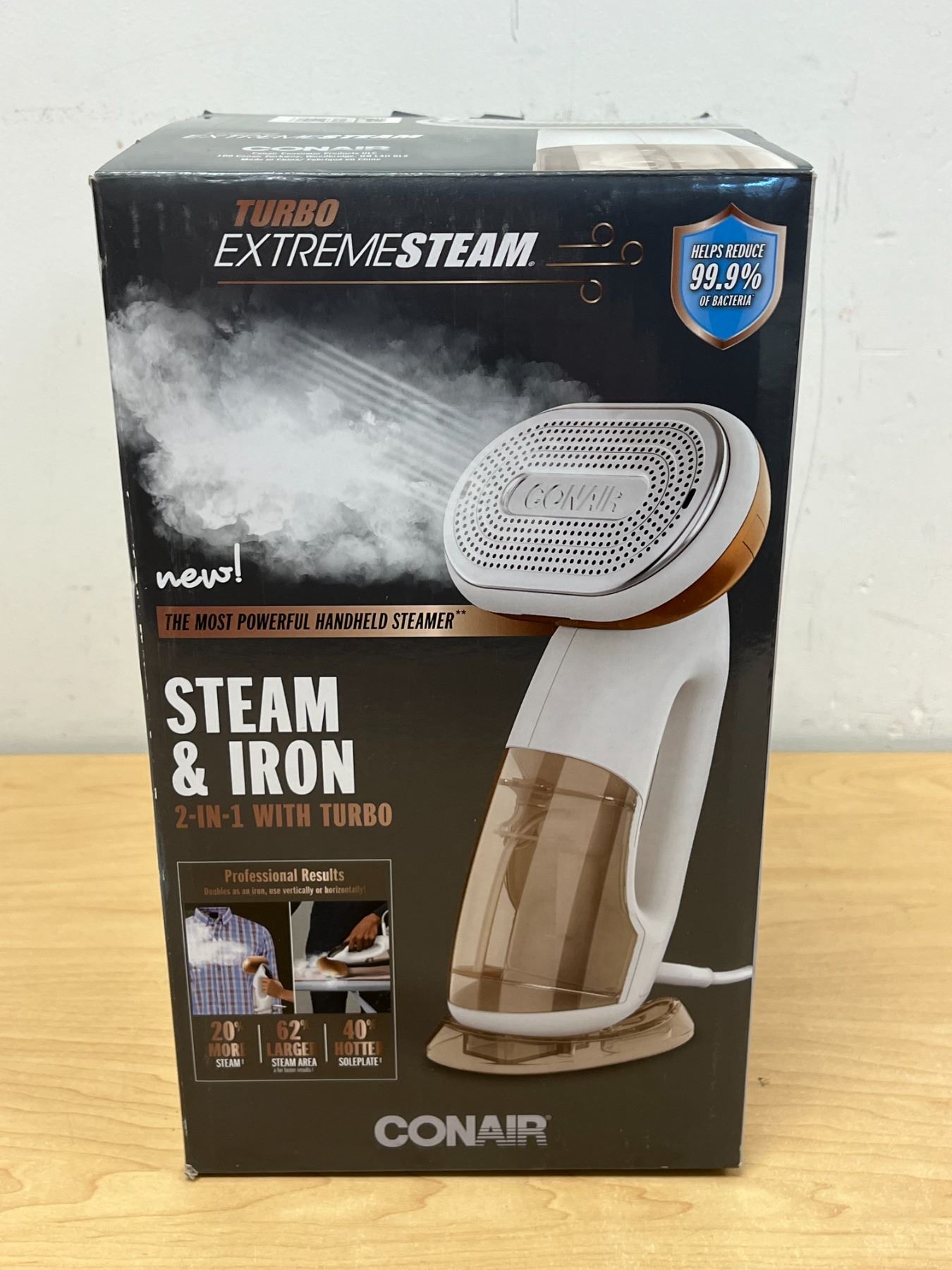 Vaporella Ferro Da Stiro Stiratrice A Vapore Portatile Conair Turbo Extreme GS308GD - 2 In 1 Con Funzione Turbo Bestway Spa