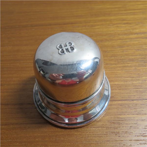 BIRKS sterling vintage ring box.  Hinge is broken but the lid can be placed on for display.
