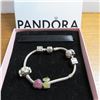 Image 1 : PANDORA bracelet with 6 charms in a PANDORA box